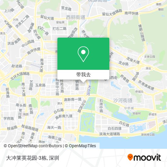 大冲莱英花园-3栋地图