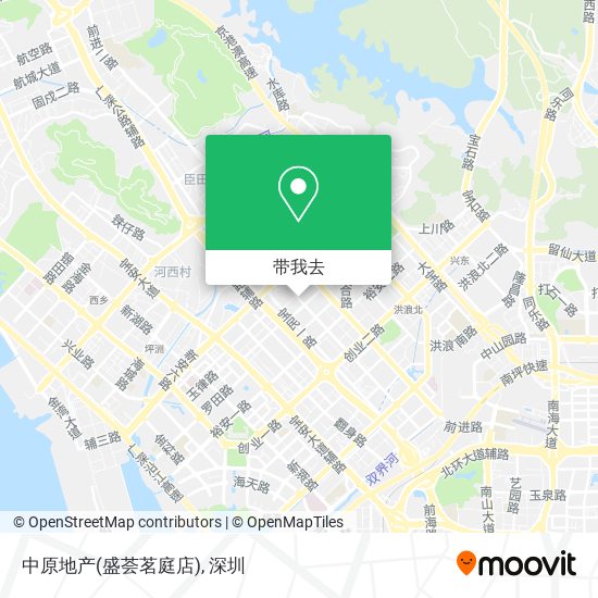 中原地产(盛荟茗庭店)地图