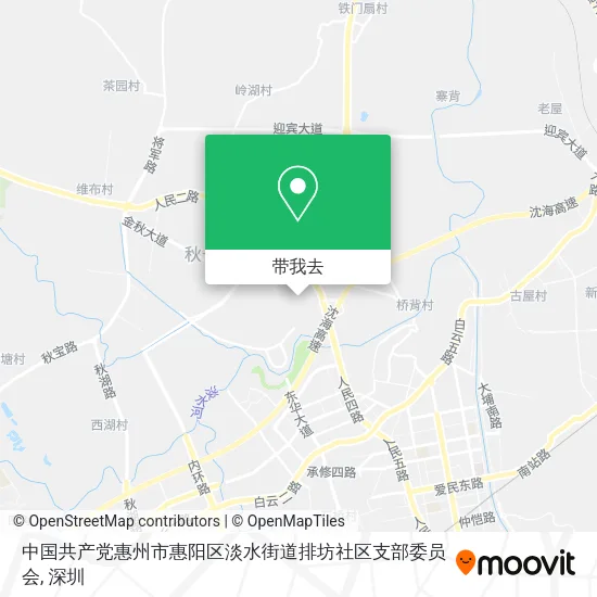 中国共产党惠州市惠阳区淡水街道排坊社区支部委员会地图