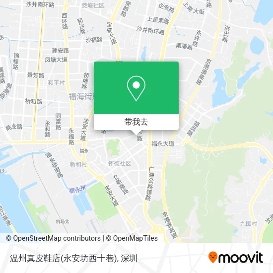 温州真皮鞋店(永安坊西十巷)地图