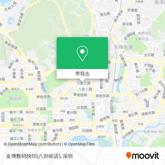 金博数码快印(八卦岭店)地图