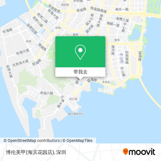 博伦美甲(海滨花园店)地图