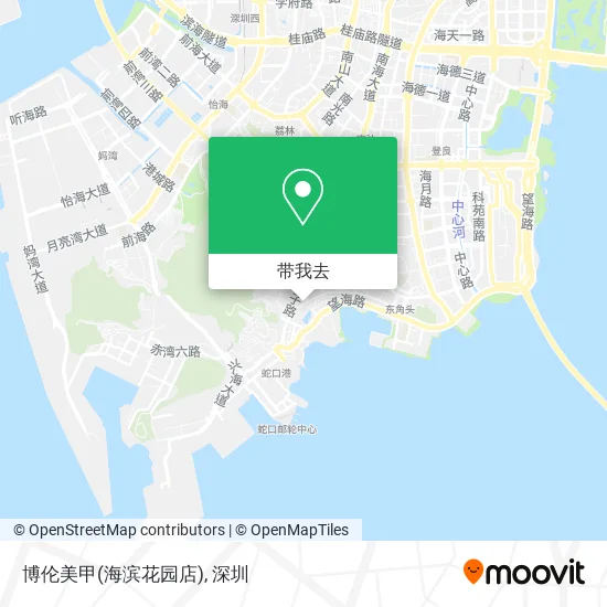 博伦美甲(海滨花园店)地图