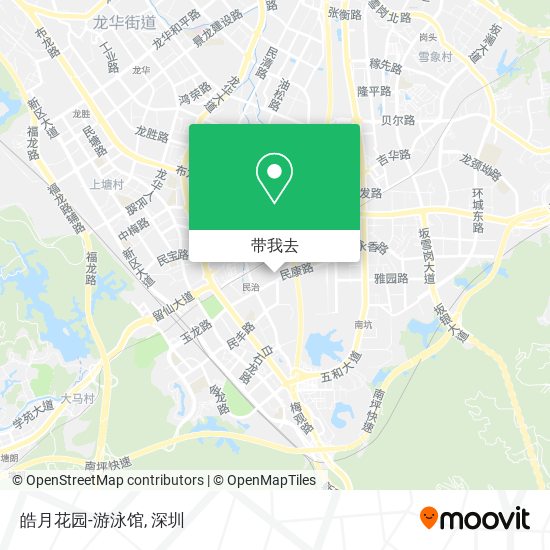 皓月花园-游泳馆地图