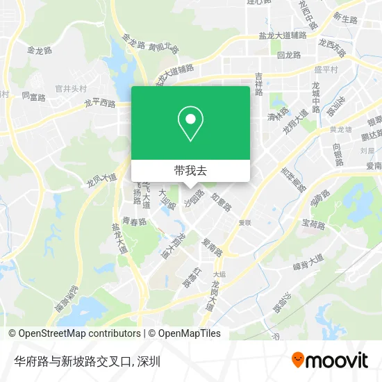 华府路与新坡路交叉口地图