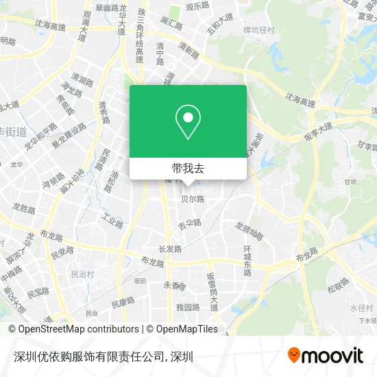 深圳优依购服饰有限责任公司地图