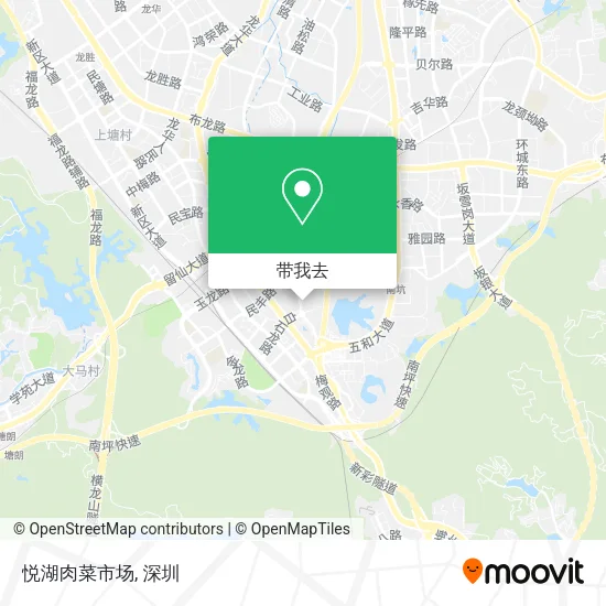 悦湖肉菜市场地图