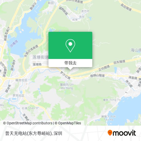 普天充电站(东方尊峪站)地图