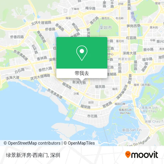 绿景新洋房-西南门地图