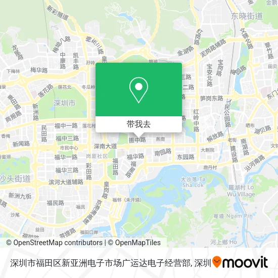 深圳市福田区新亚洲电子市场广运达电子经营部地图