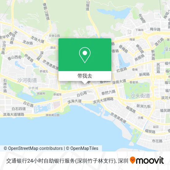 交通银行24小时自助银行服务(深圳竹子林支行)地图