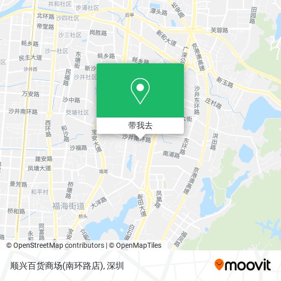 顺兴百货商场(南环路店)地图