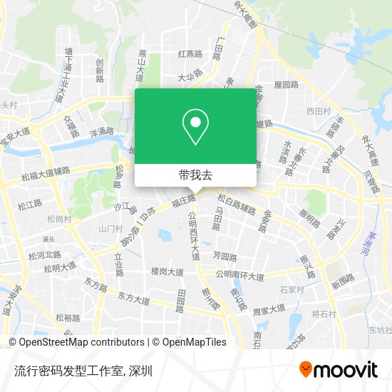 流行密码发型工作室地图