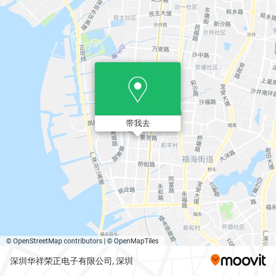 深圳华祥荣正电子有限公司地图