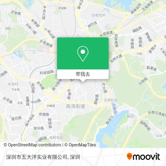 深圳市五大洋实业有限公司地图
