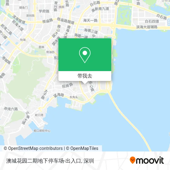 澳城花园二期地下停车场-出入口地图