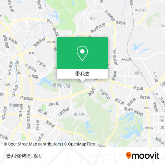 景甜烧烤吧地图