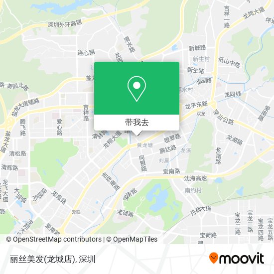 丽丝美发(龙城店)地图