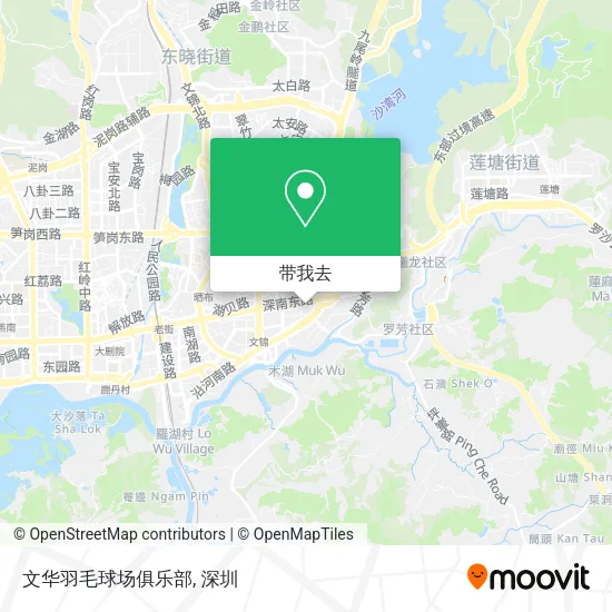 文华羽毛球场俱乐部地图