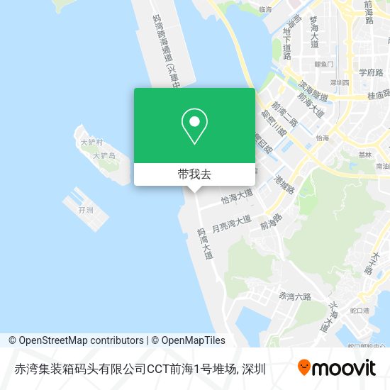 赤湾集装箱码头有限公司CCT前海1号堆场地图