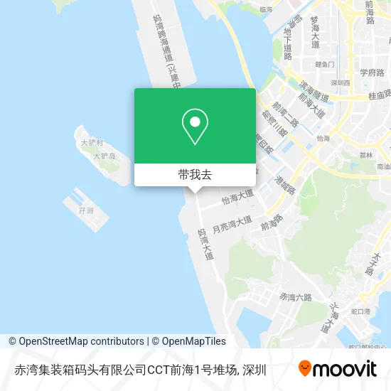 赤湾集装箱码头有限公司CCT前海1号堆场地图