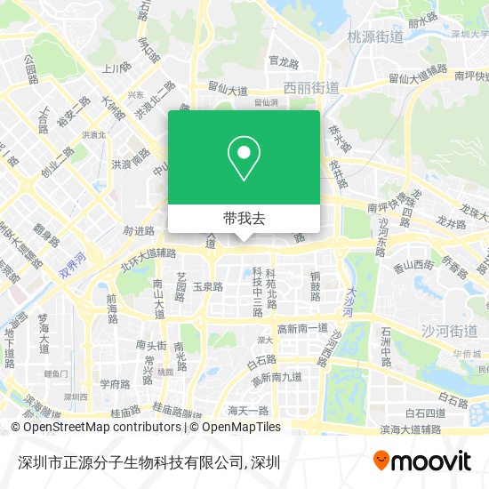 深圳市正源分子生物科技有限公司地图