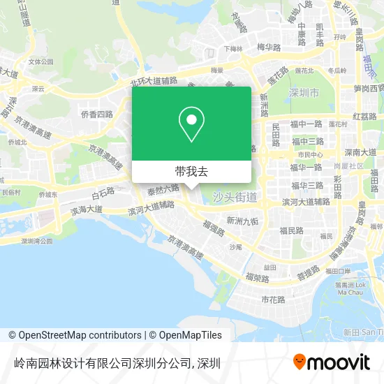 岭南园林设计有限公司深圳分公司地图