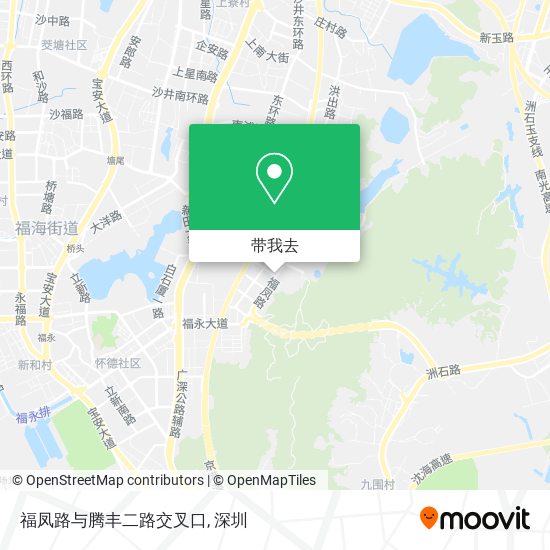 福凤路与腾丰二路交叉口地图
