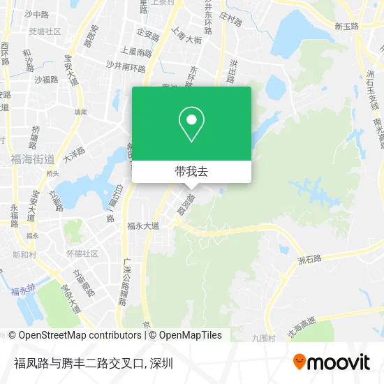 福凤路与腾丰二路交叉口地图