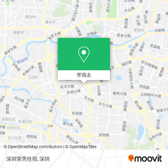 深圳荣亮住宿地图