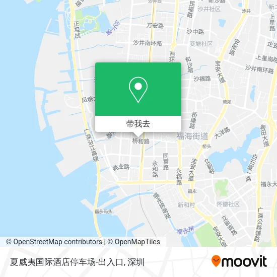 夏威夷国际酒店停车场-出入口地图