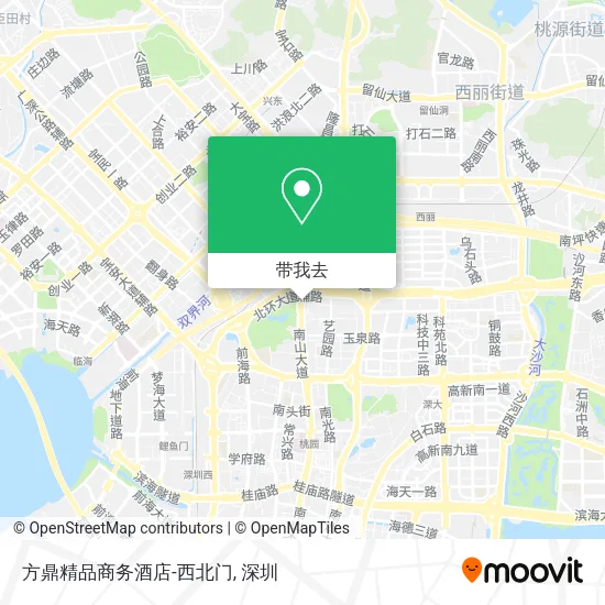 方鼎精品商务酒店-西北门地图