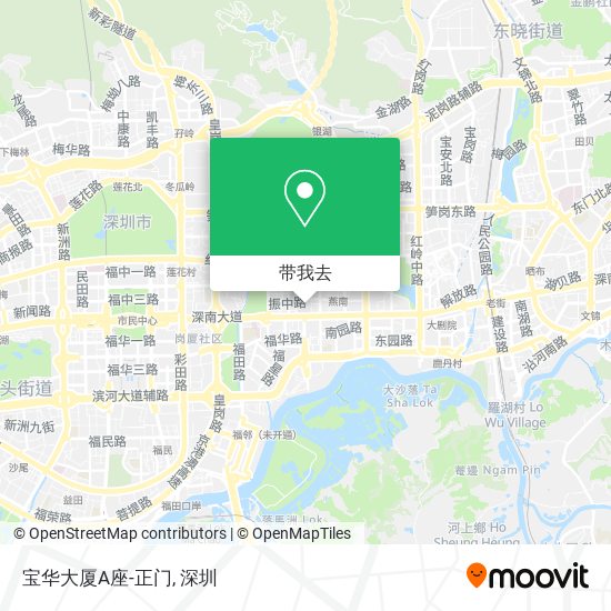 宝华大厦A座-正门地图