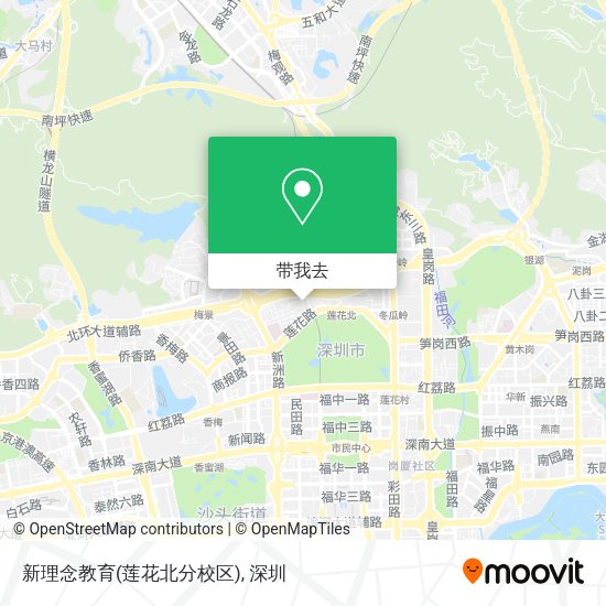 新理念教育(莲花北分校区)地图