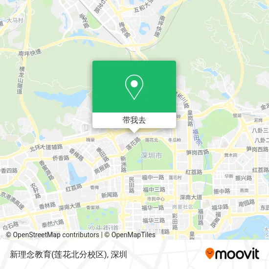 新理念教育(莲花北分校区)地图