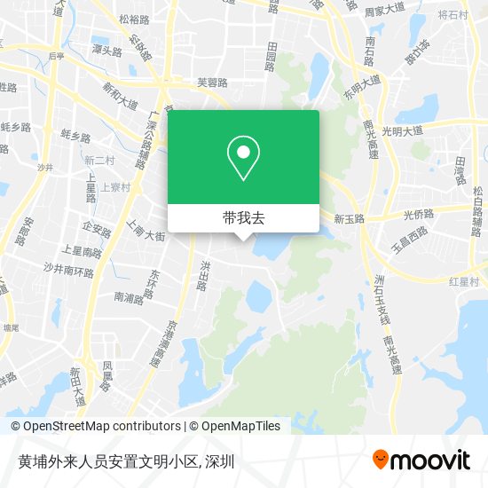黄埔外来人员安置文明小区地图