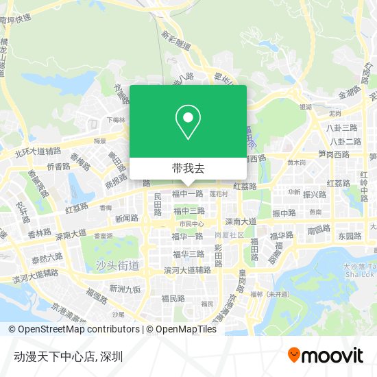 动漫天下中心店地图