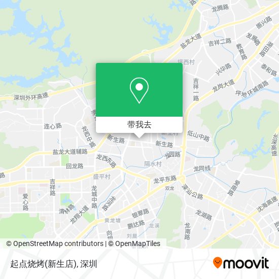 起点烧烤(新生店)地图