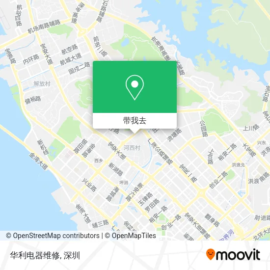 华利电器维修地图