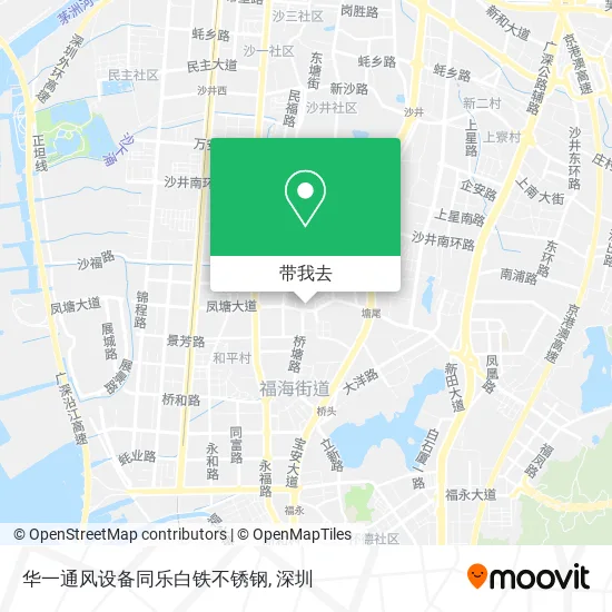 华一通风设备同乐白铁不锈钢地图