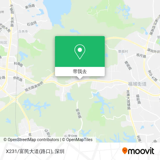 X231/富民大道(路口)地图