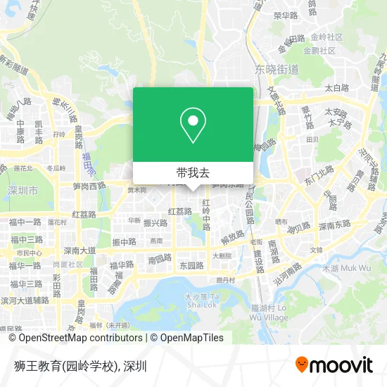 狮王教育(园岭学校)地图