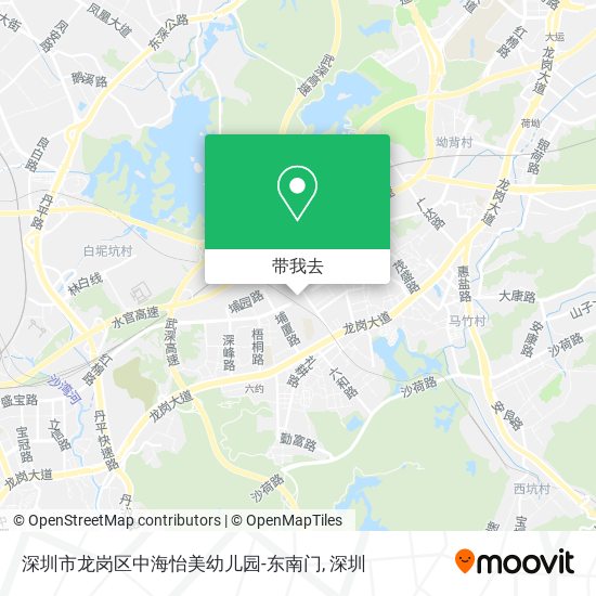 深圳市龙岗区中海怡美幼儿园-东南门地图
