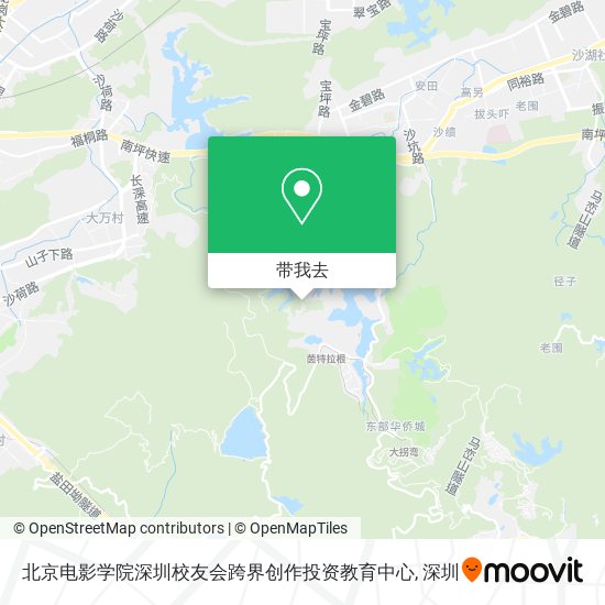 北京电影学院深圳校友会跨界创作投资教育中心地图