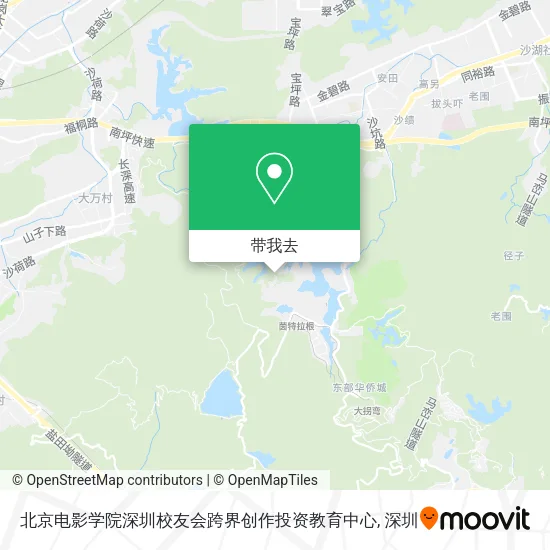 北京电影学院深圳校友会跨界创作投资教育中心地图