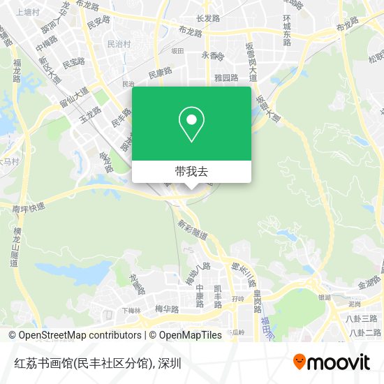 红荔书画馆(民丰社区分馆)地图