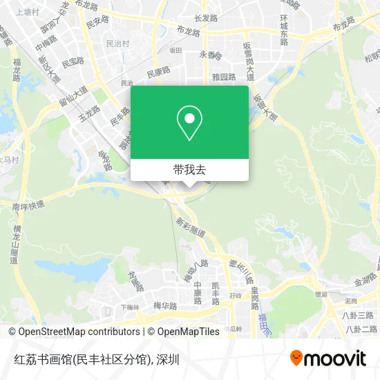 红荔书画馆(民丰社区分馆)地图