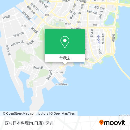 西村日本料理(蛇口店)地图