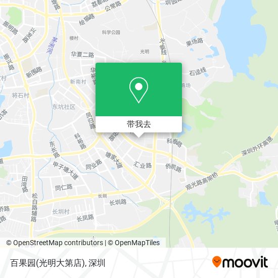 百果园(光明大第店)地图