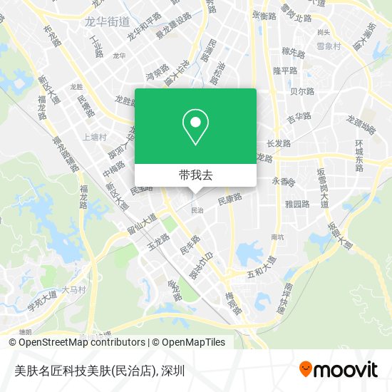 美肤名匠科技美肤(民治店)地图